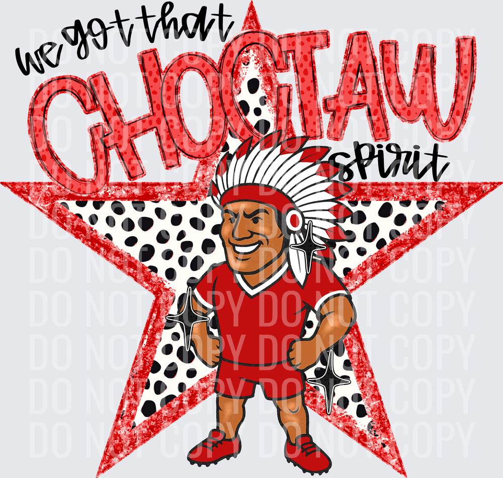 KayndiDesigns 09.26 We Got That Spirit Choctaw Red