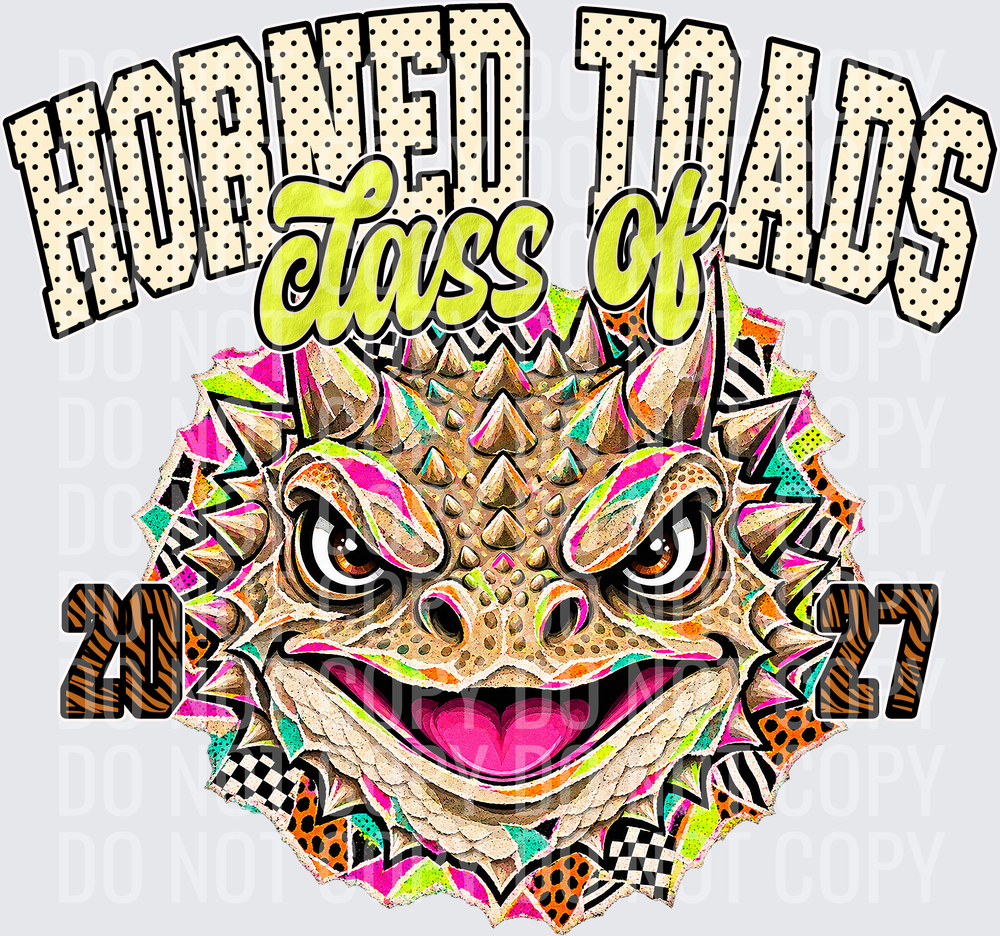 KayndiDesigns 10.26 Class of 2027 Bright Horned Toads