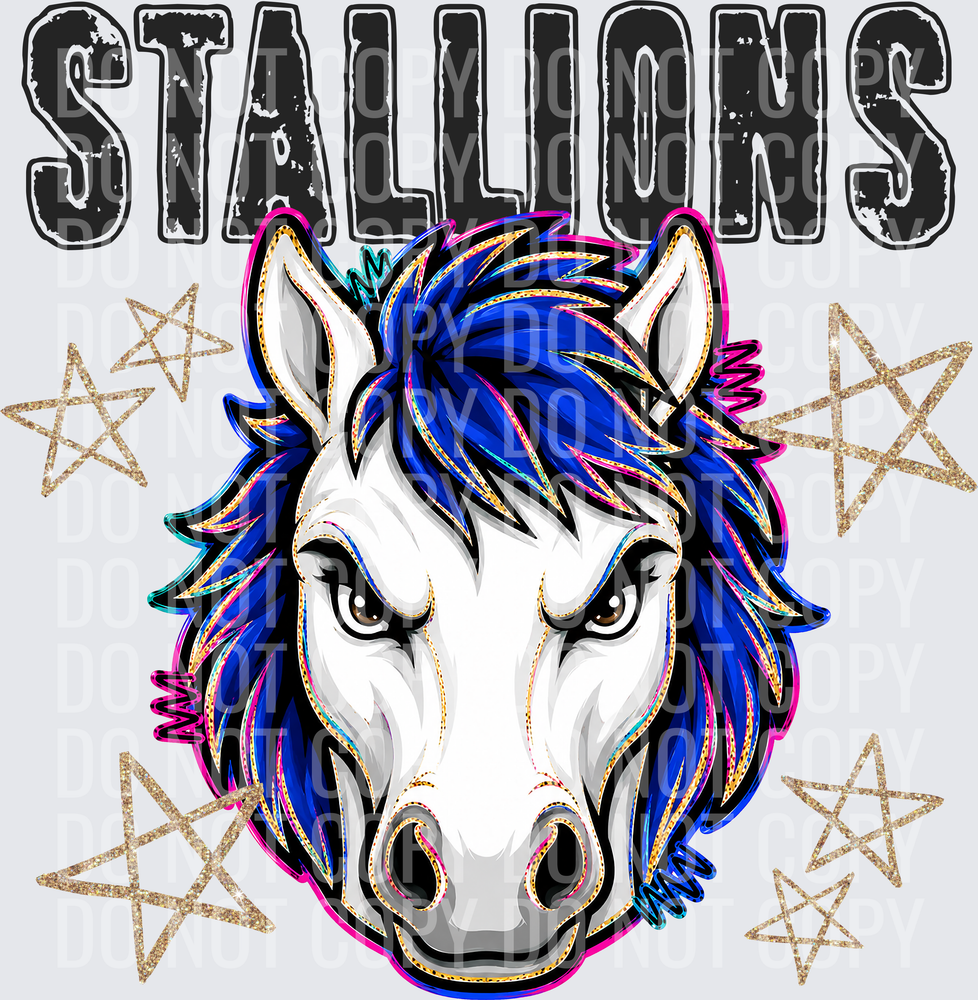 KayndiDesigns 08.26 Grunge Varsity Stallions