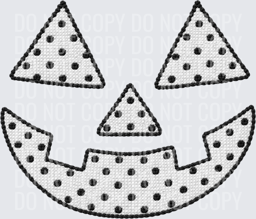 polka dot faux stitch