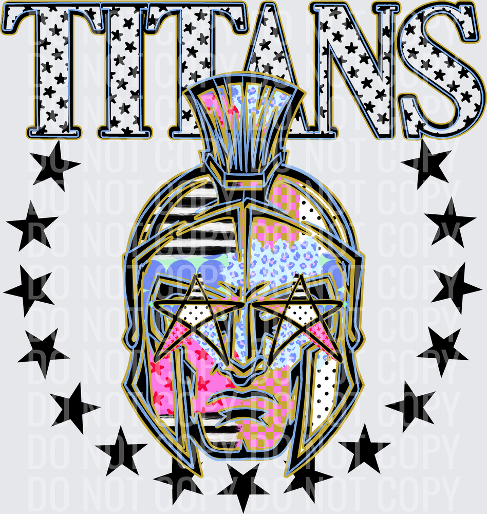 KayndiDesigns 09.26 Patchwork Varisty Stars Titans