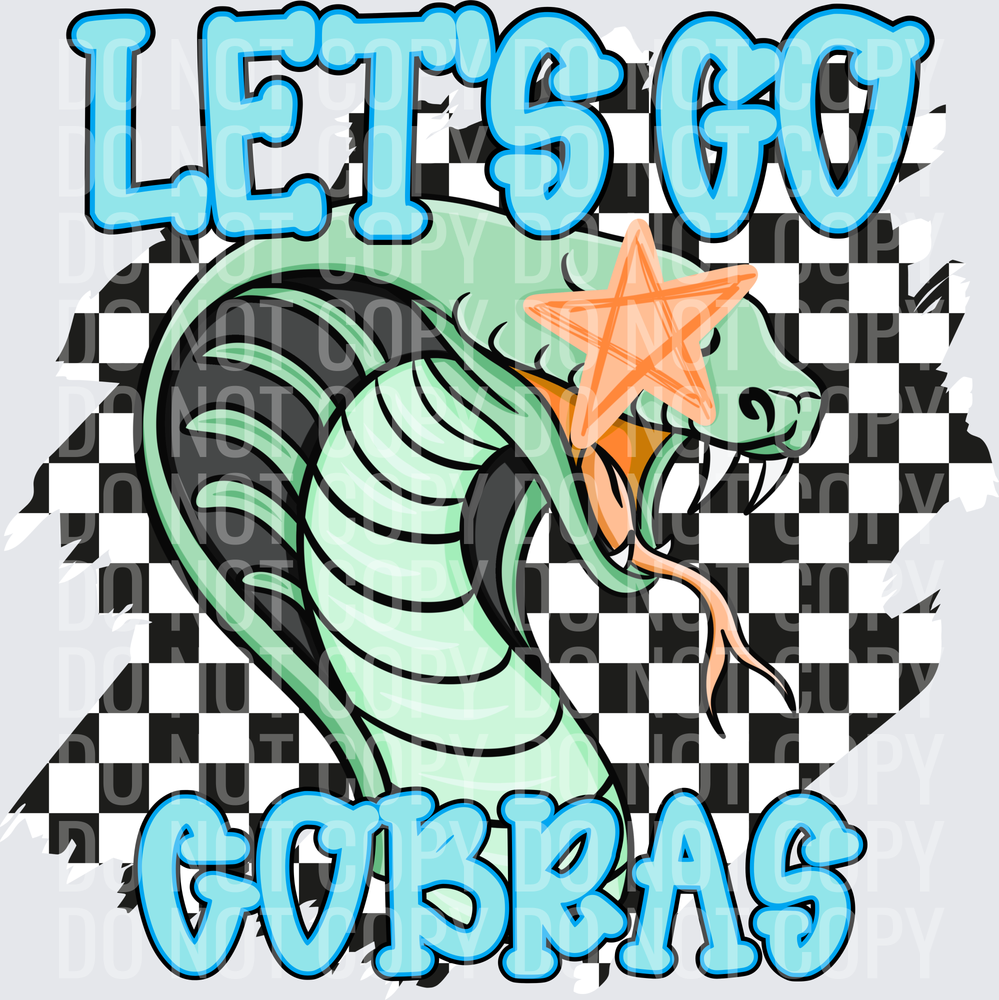 Let’s go cobra’s checkered