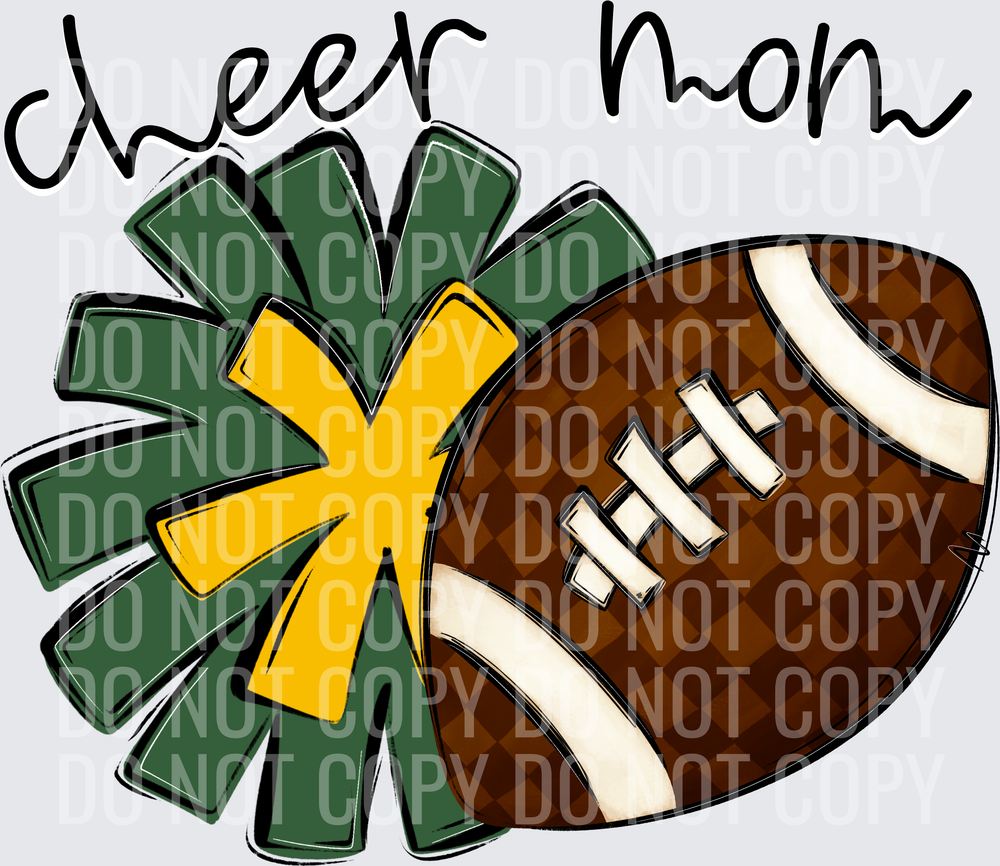 Cheer Mom - CC0926-0022 - Hunter-Yellow Gold