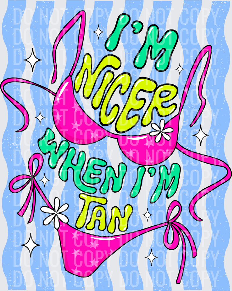 I’m nicer when I’m pink bikini