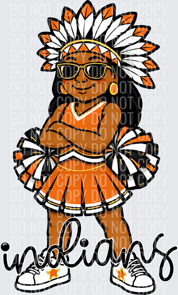 Indians Cheer Orange Black