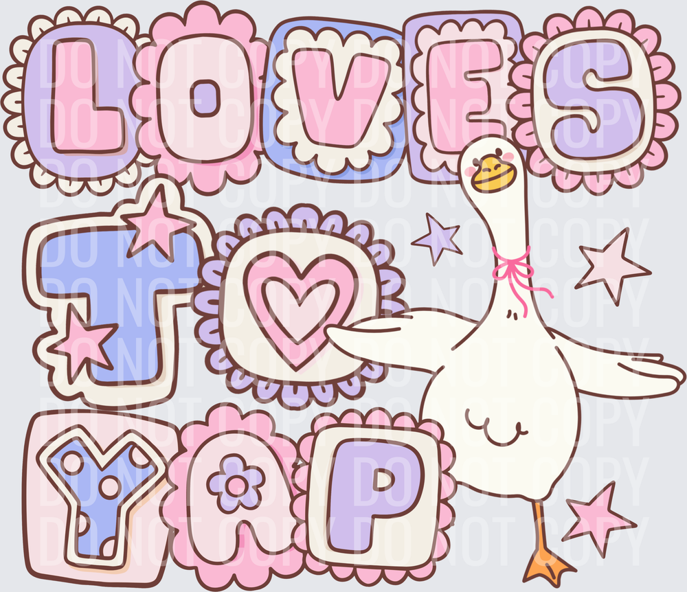 Loves to yap pink