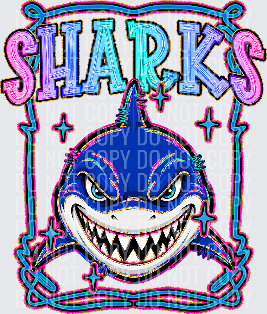 KayndiDesigns 08.26 Retro Pop Sharks