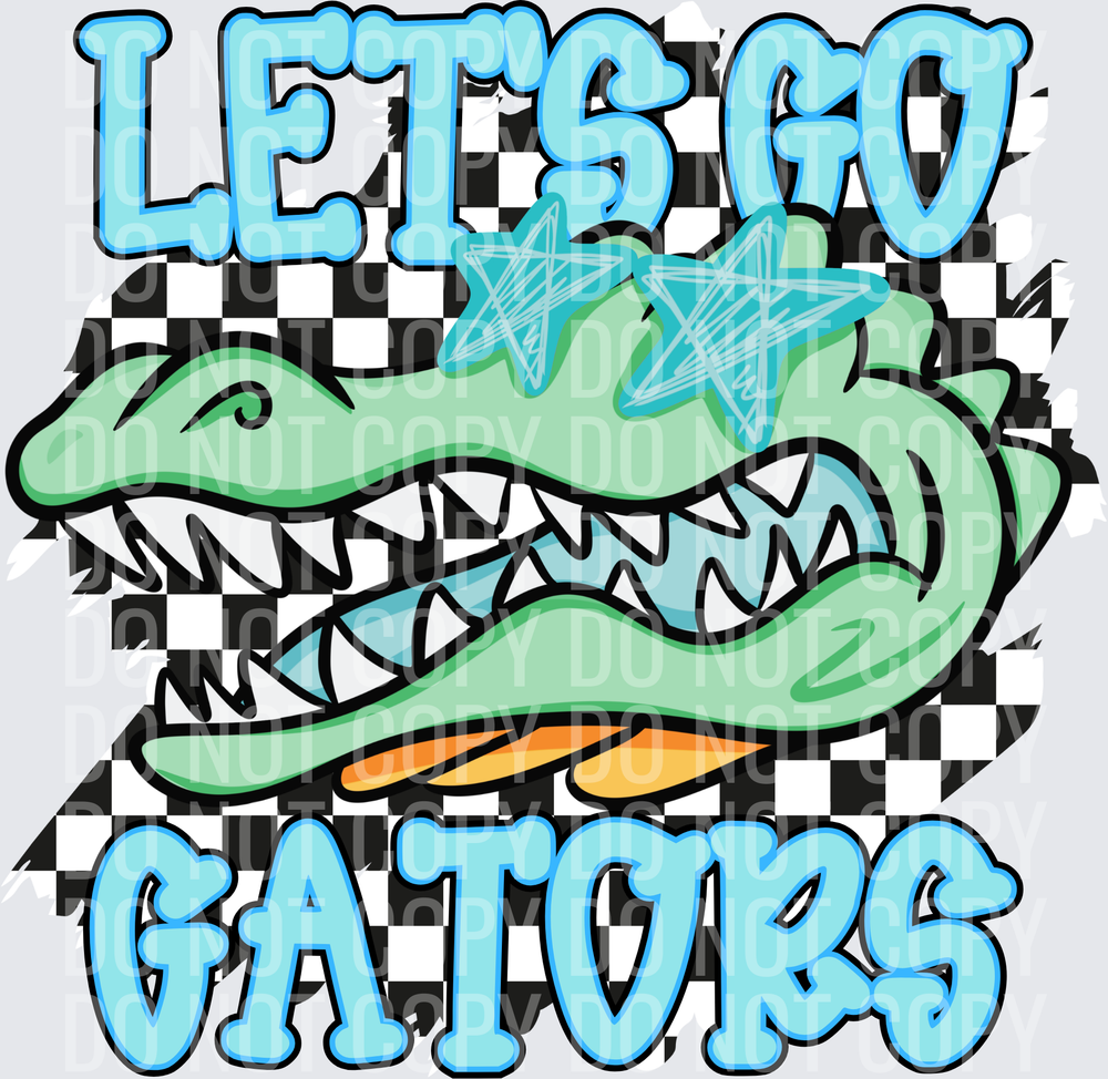 Let’s go gators checkered