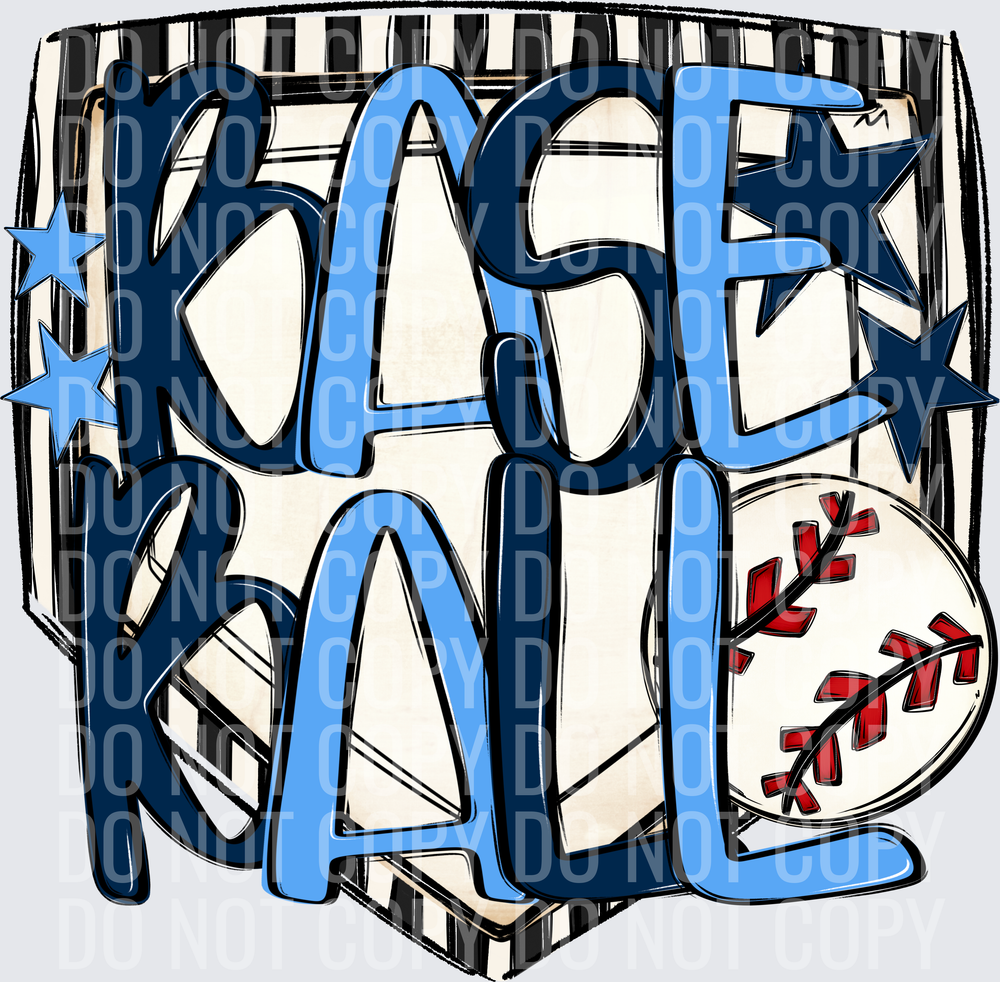 Baseball Base Navy Col Blue