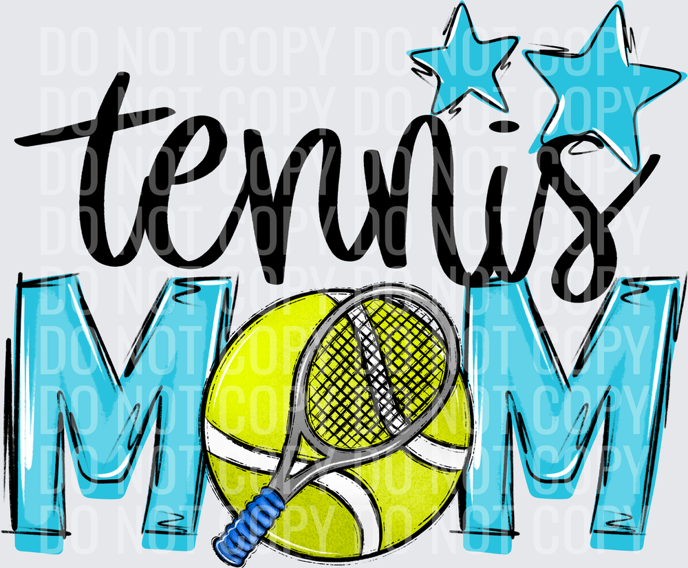 bright blue tennis