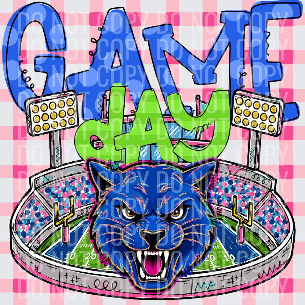 KayndiDesigns 08.26 Game Day Stadium Bluecats