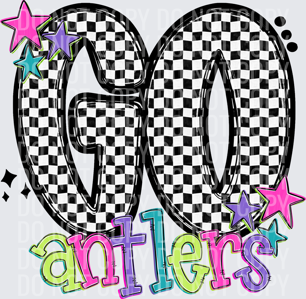 antlersGo Checker Neons 0926-0025