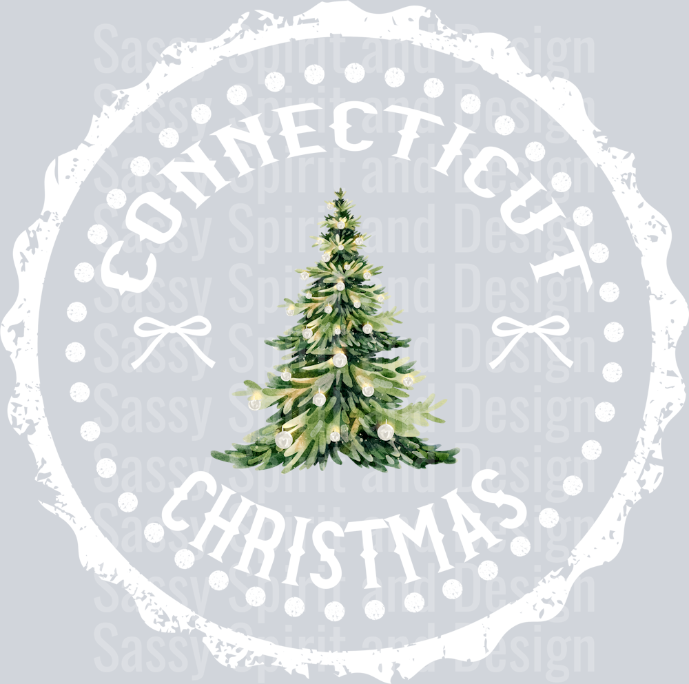 STATE CHRISTMAS STAMP Connecticut