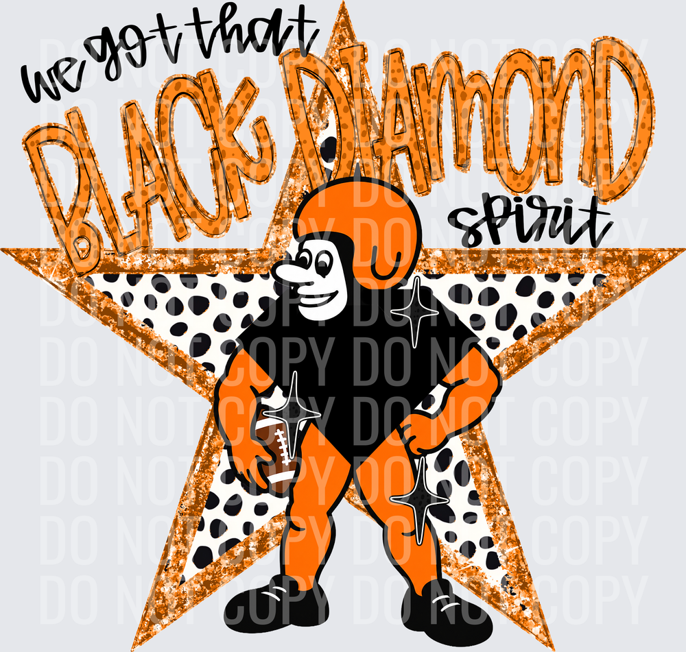 KayndiDesigns 09.26 We Got That Spirit Black Diamond Orange