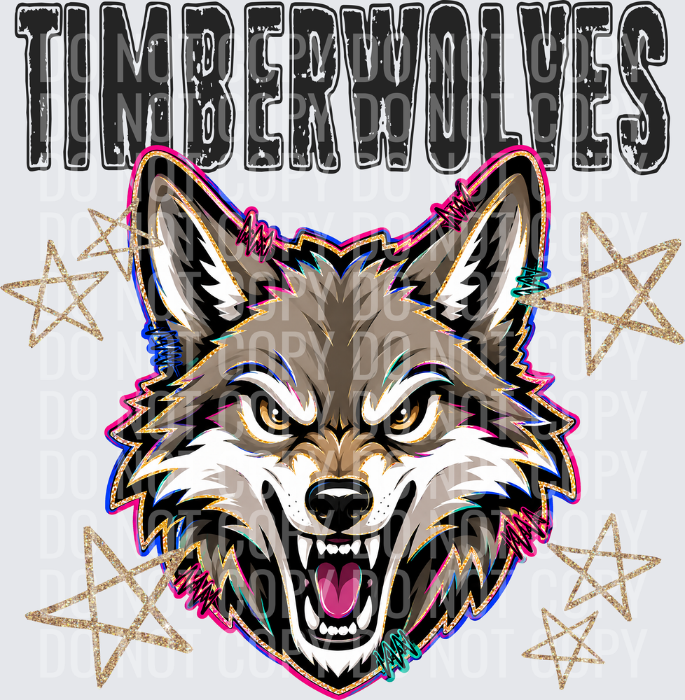 KayndiDesigns 08.26 Grunge Varsity Timberwolves