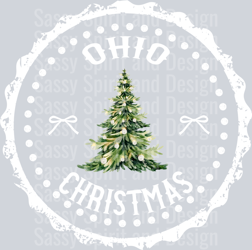 STATE CHRISTMAS STAMP Ohio