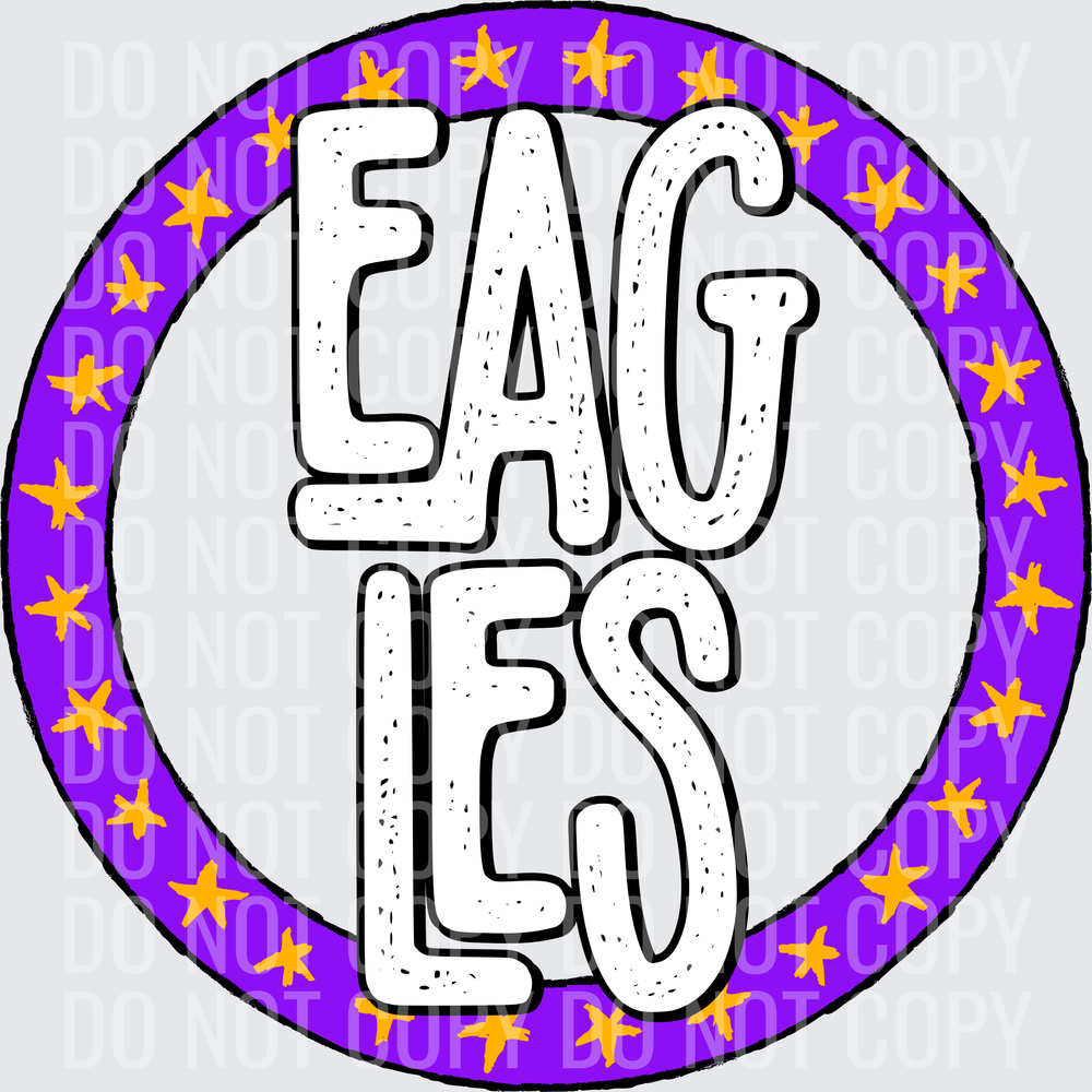 EaglesStarCirclePurpleGold