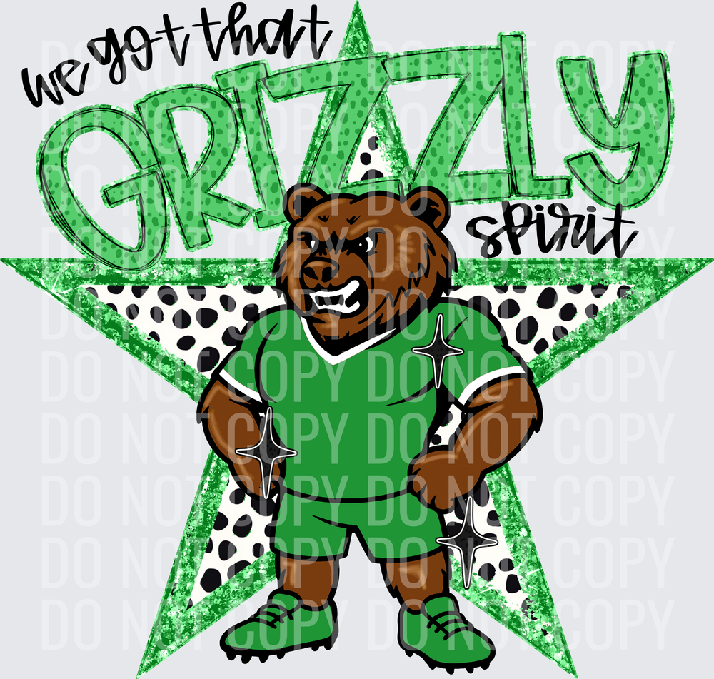 KayndiDesigns 09.26 We Got That Spirit Grizzly Green