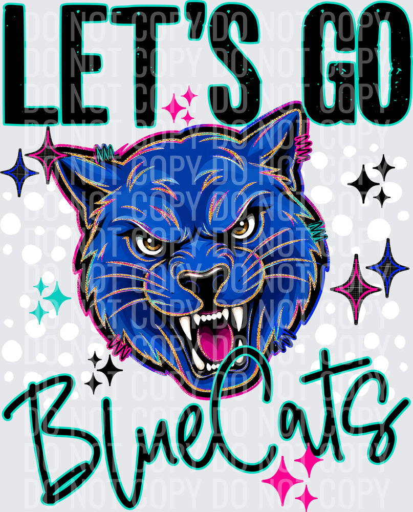 LETS GO MASCOTS BLUECATS