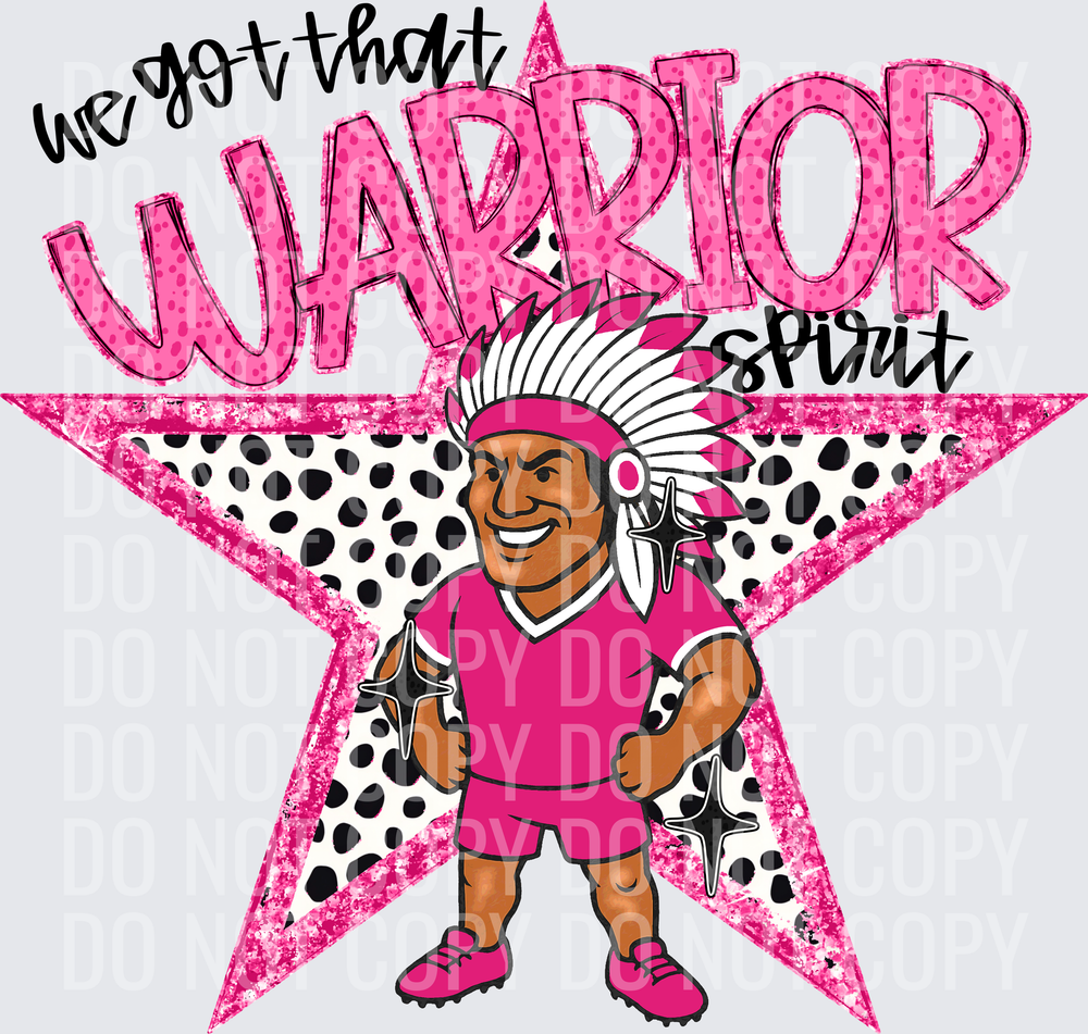 KayndiDesigns 09.26 We Got That Spirit Warrior Pink