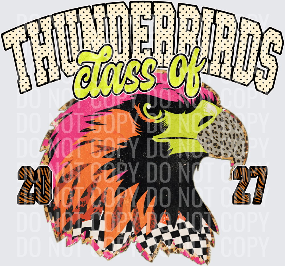 KayndiDesigns 10.26 Class of 2027 Bright Thunderbirds