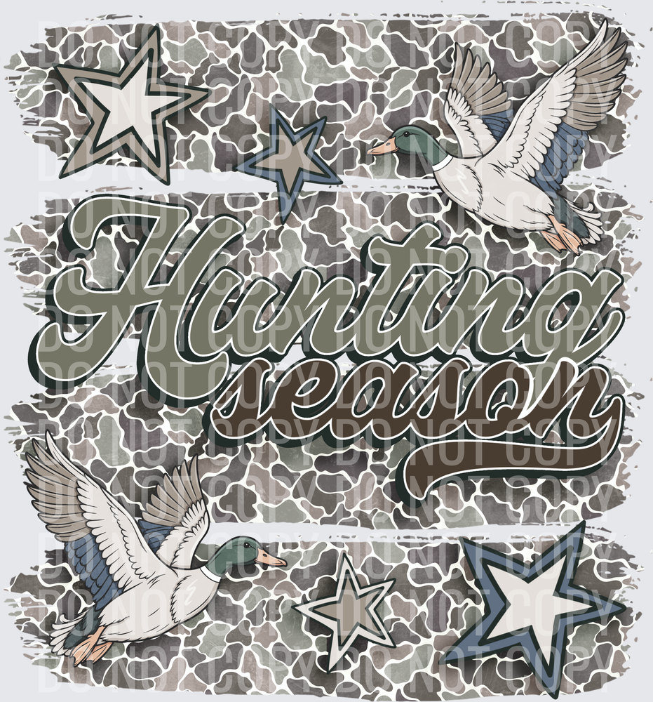 Hunting season camo duck