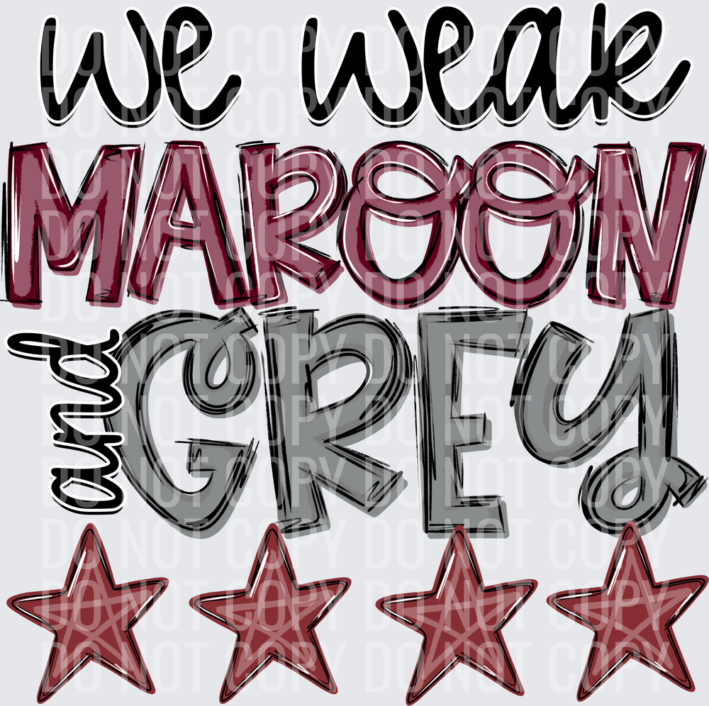 Maroon & Gray