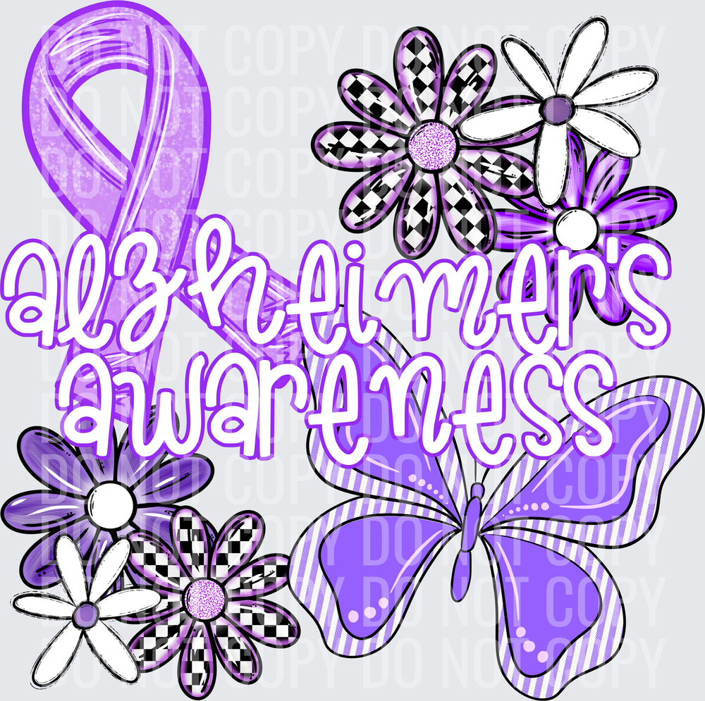 ALZHEIMERS AWARENESS BUTTERERFLY