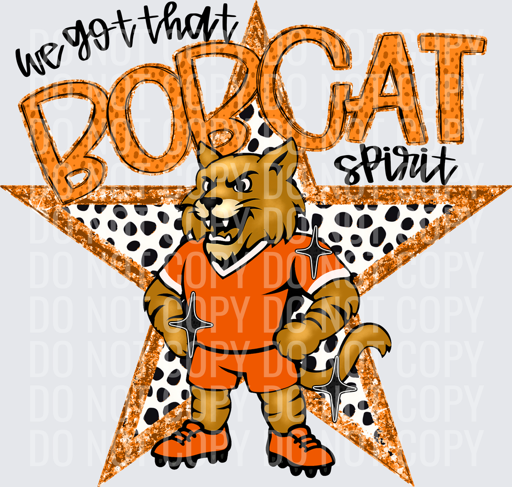 KayndiDesigns 09.26 We Got That Spirit Bobcat Orange