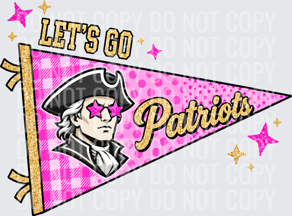 Let’s go Patriots cheer pennant_print_300dpi