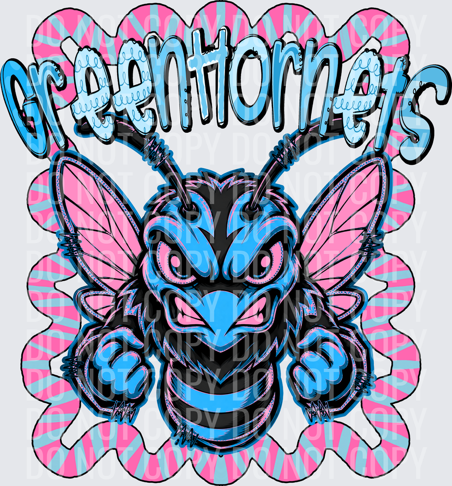 KayndiDesigns 08.26 Whimsy Green Hornets