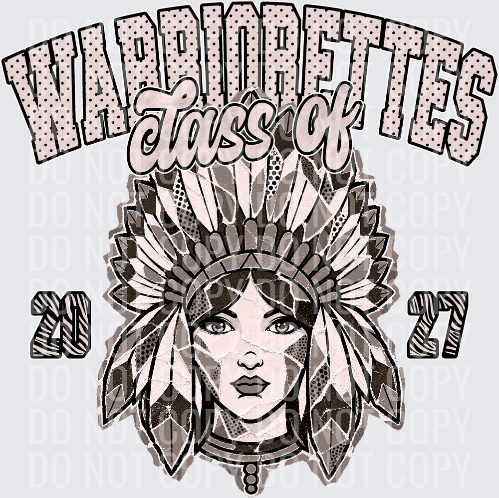 KayndiDesigns 10.26 Class of 2027 Neutral Warriorettes 3