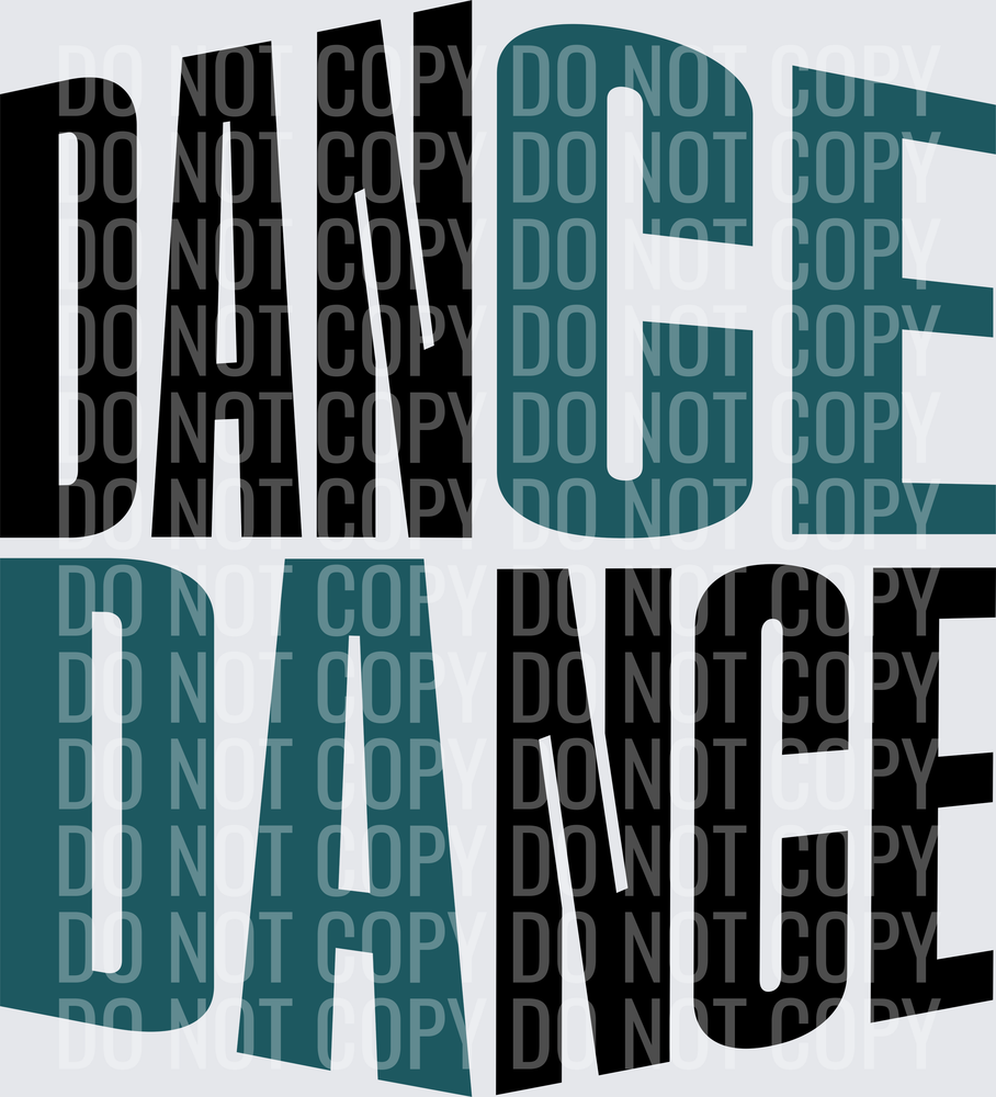 dance teal black