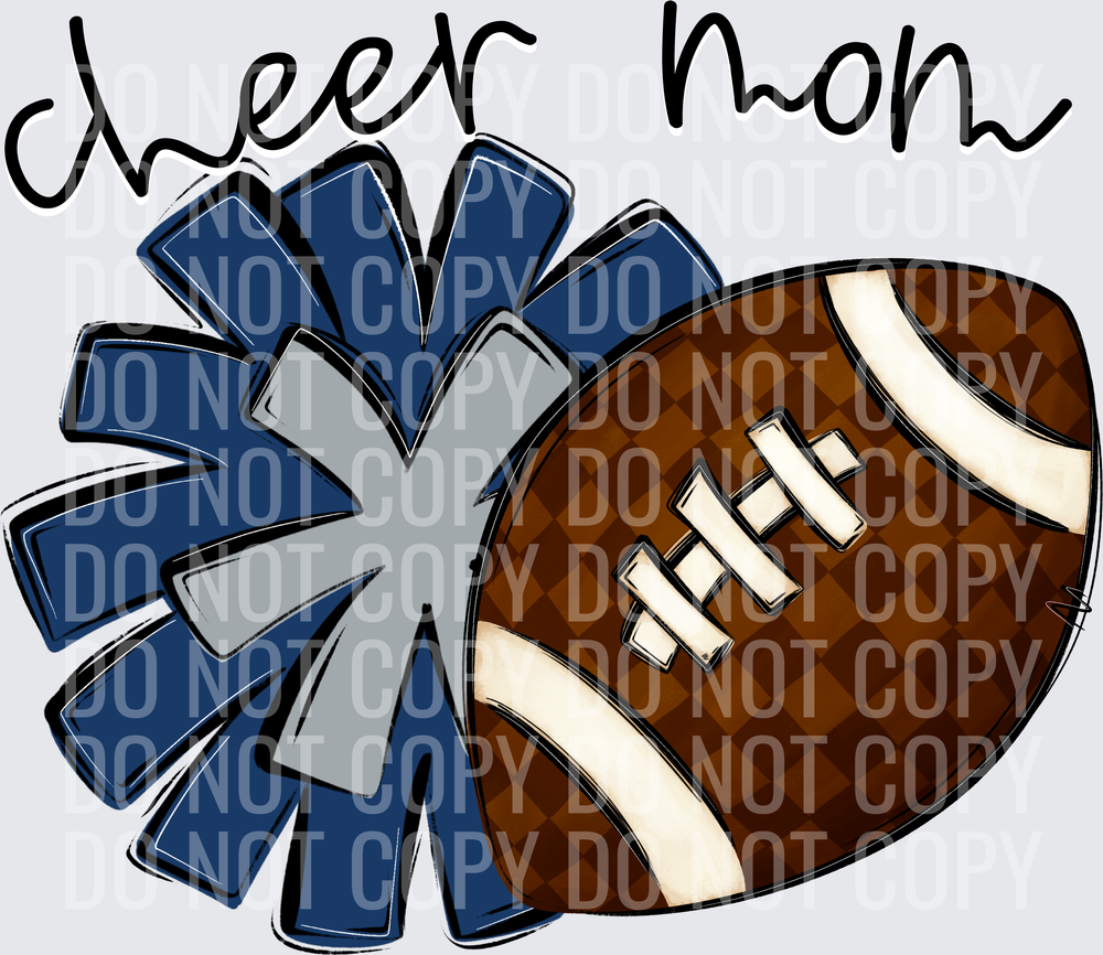 Cheer Mom - CC0926-0022 - Navy-Grey