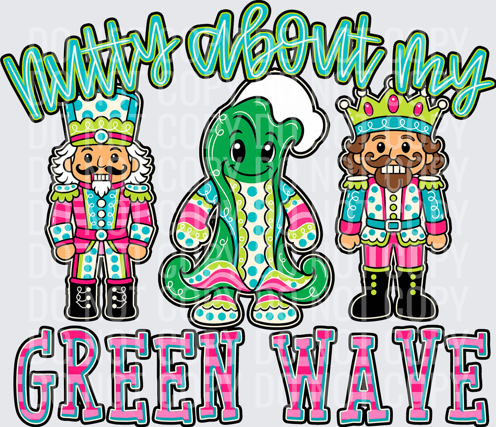 KayndiDesigns 10.26 Nutty About My Green Wave