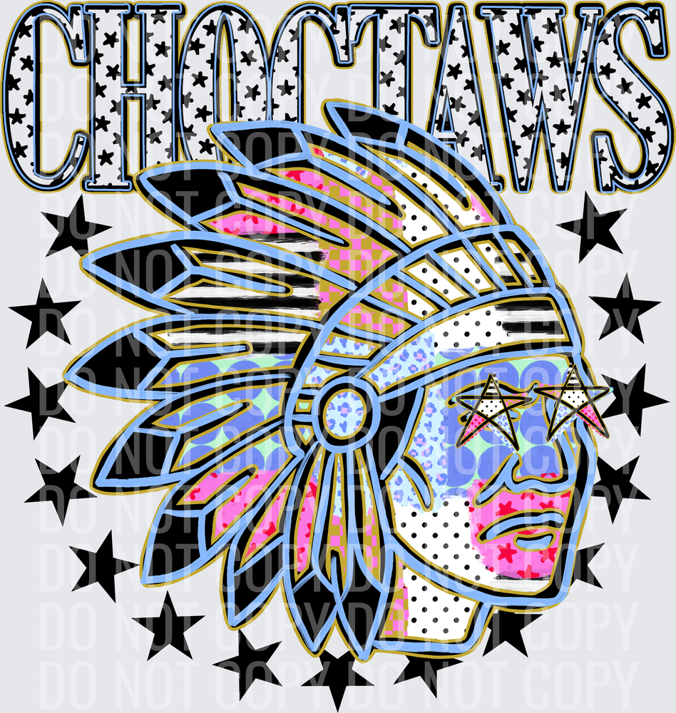 KayndiDesigns 09.26 Patchwork Varisty Stars Choctaws