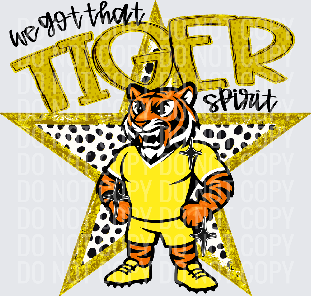 KayndiDesigns 09.26 We Got That Spirit Tiger Yellow