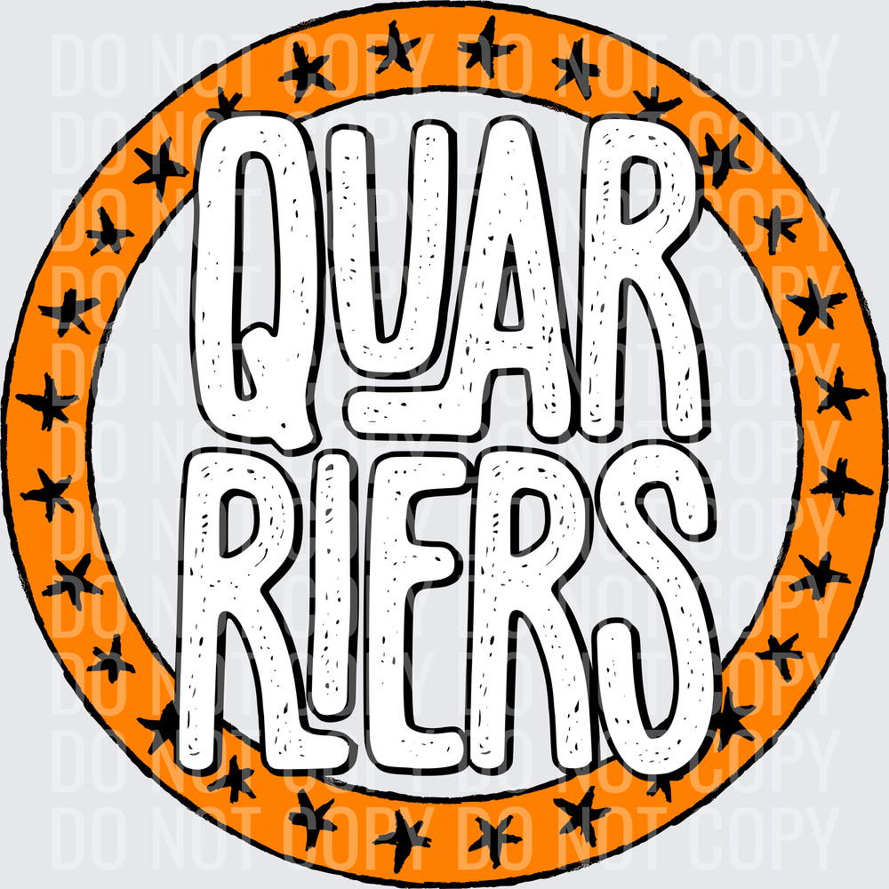 QuarriersStarCircle-OrangeBlack