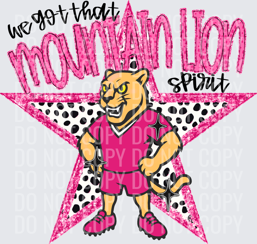 KayndiDesigns 09.26 We Got That Spirit Mountain Lion Pink