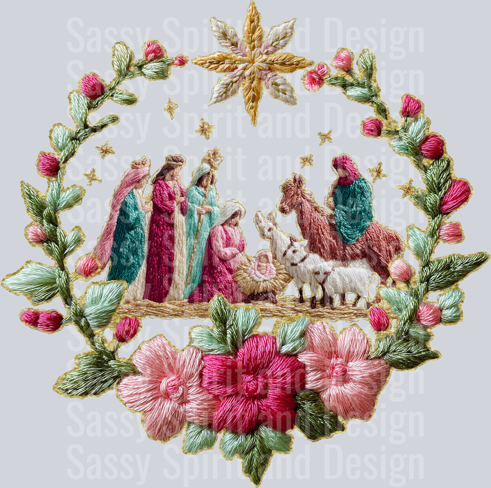 French Knot NATIVITY