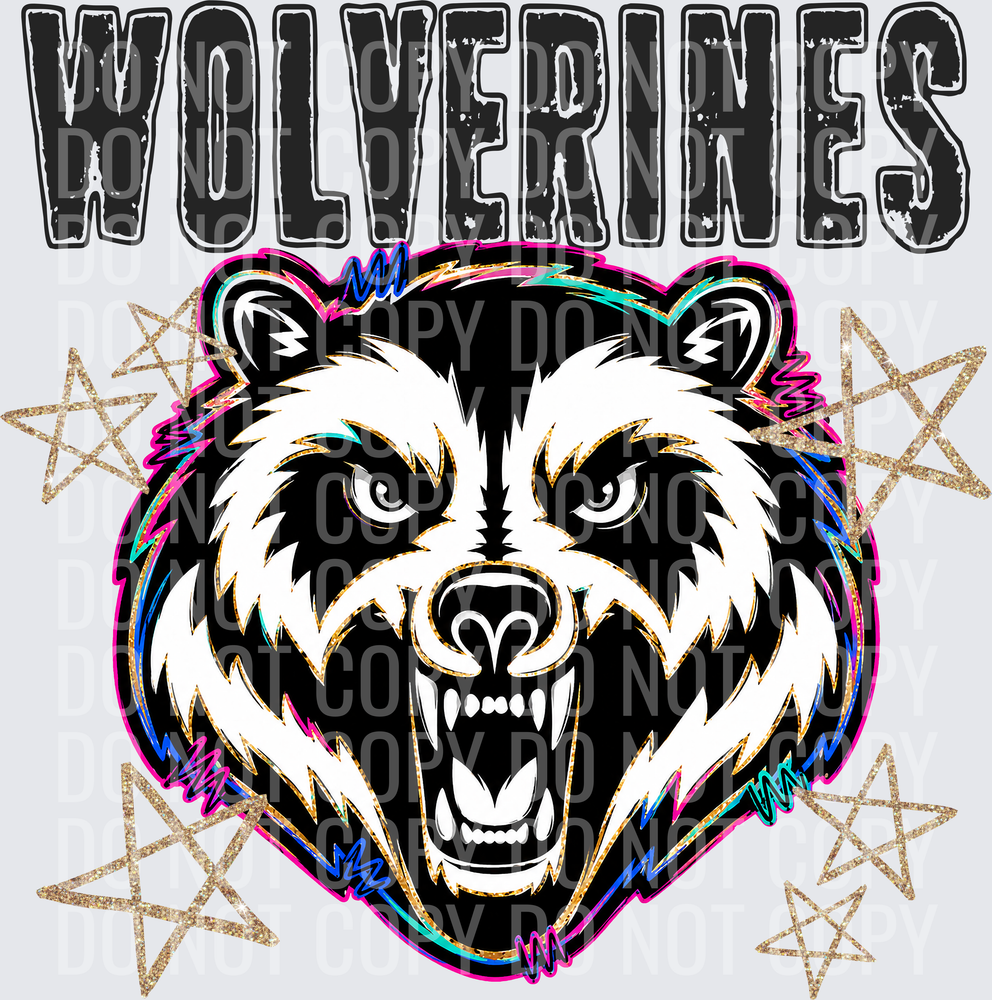 KayndiDesigns 08.26 Grunge Varsity Wolverines