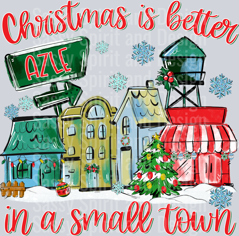 AZLE - TRADITIONAL CHRISTMAS SMALL TOWN
