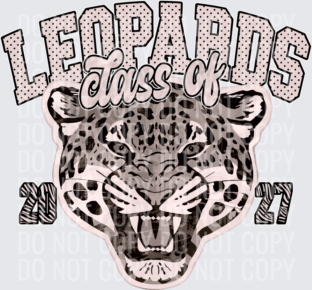 KayndiDesigns 10.26 Class of 2027 Neutral Leopards