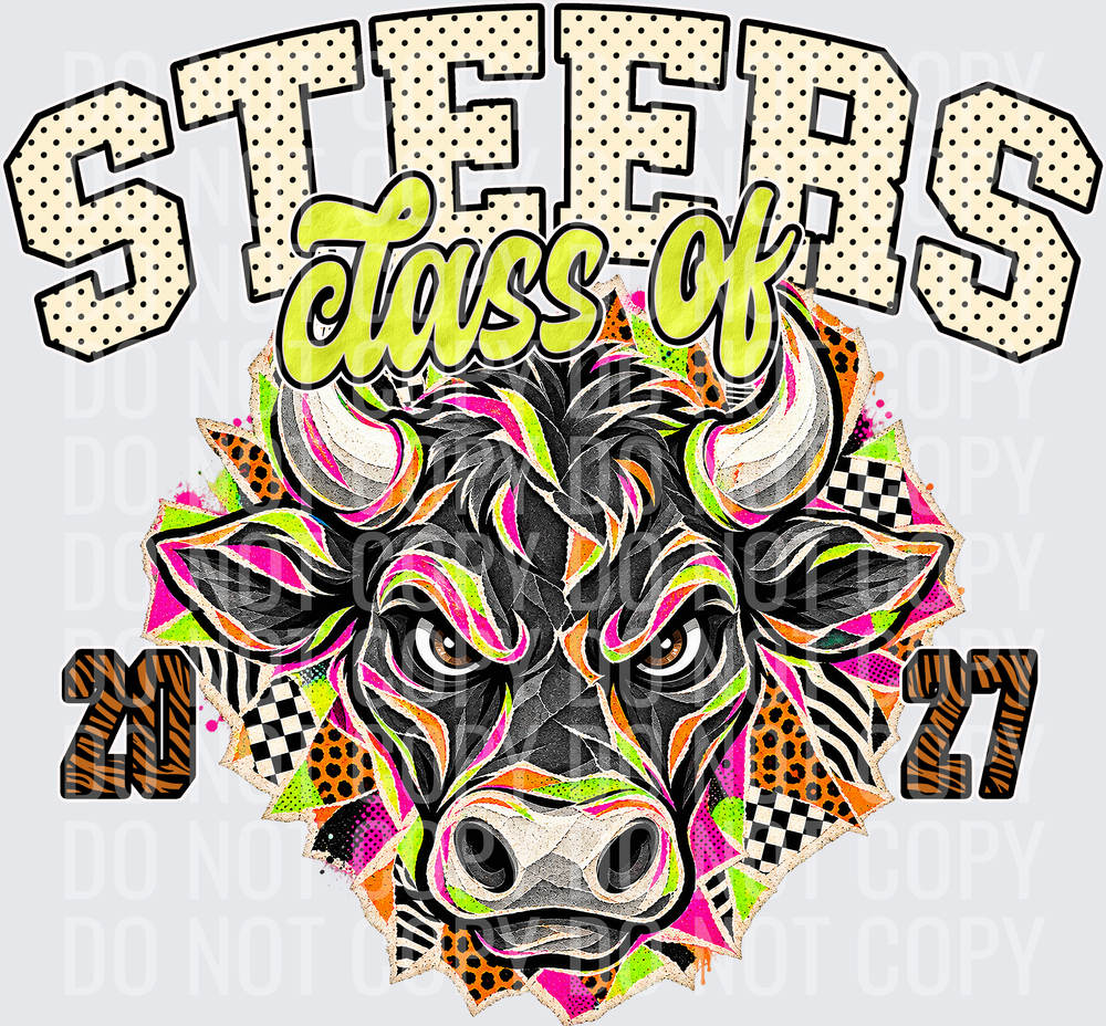KayndiDesigns 10.26 Class of 2027 Bright Steers