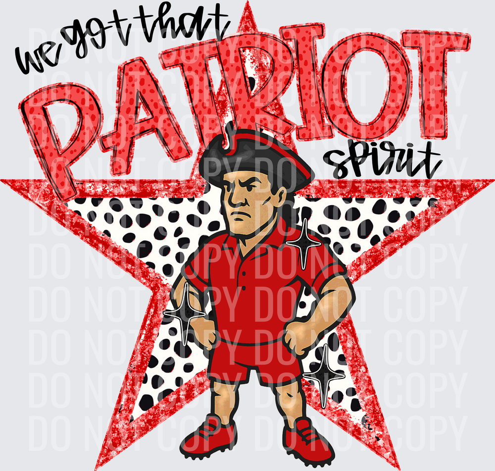 KayndiDesigns 09.26 We Got That Spirit Patriot Red