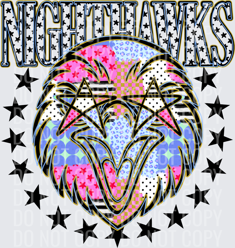 KayndiDesigns 09.26 Patchwork Varisty Stars Nighthawks