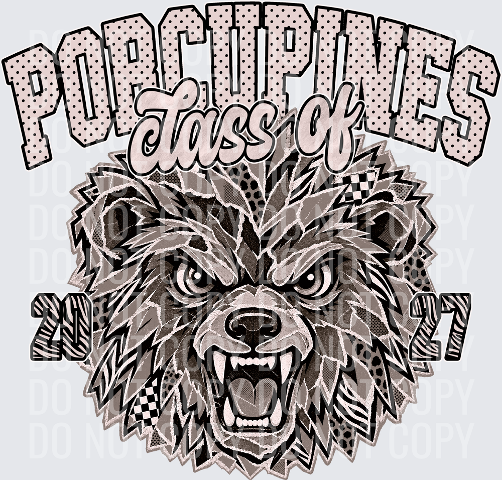 KayndiDesigns 10.26 Class of 2027 Neutral Porcupines