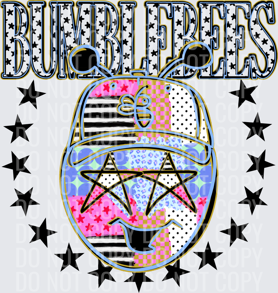 KayndiDesigns 09.26 Patchwork Varisty Stars Bumblebees 2