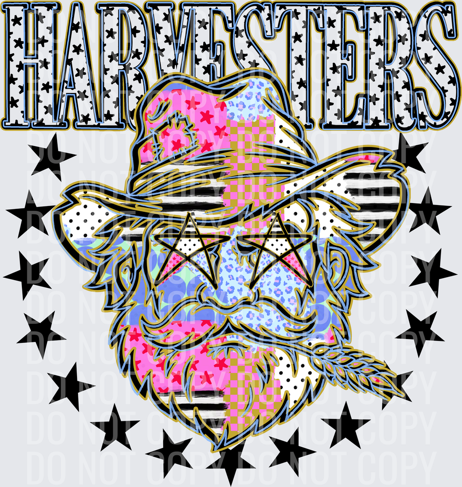 KayndiDesigns 09.26 Patchwork Varisty Stars Harvesters