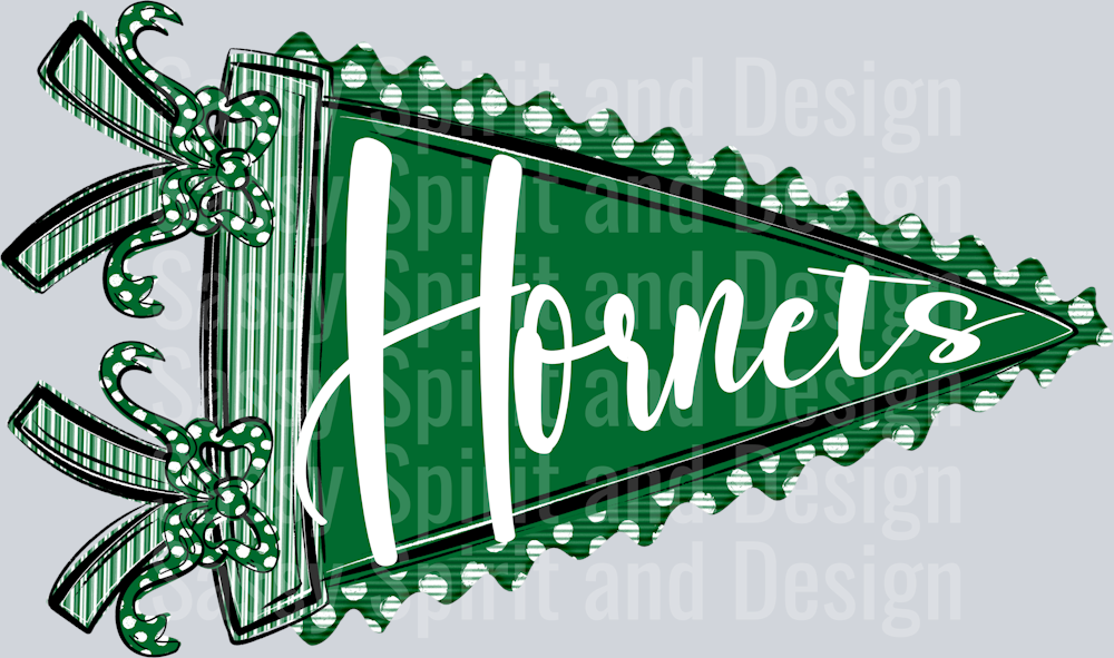 HORNETS GREEN PENNANT SEERSUCKER